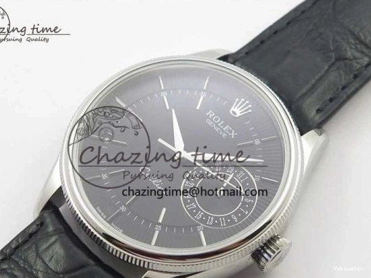 Edition SS on SA3165 Black Leather Strap Black Sticks Date Dial BP Maker Best Markers Real 50519 Cellini 1117